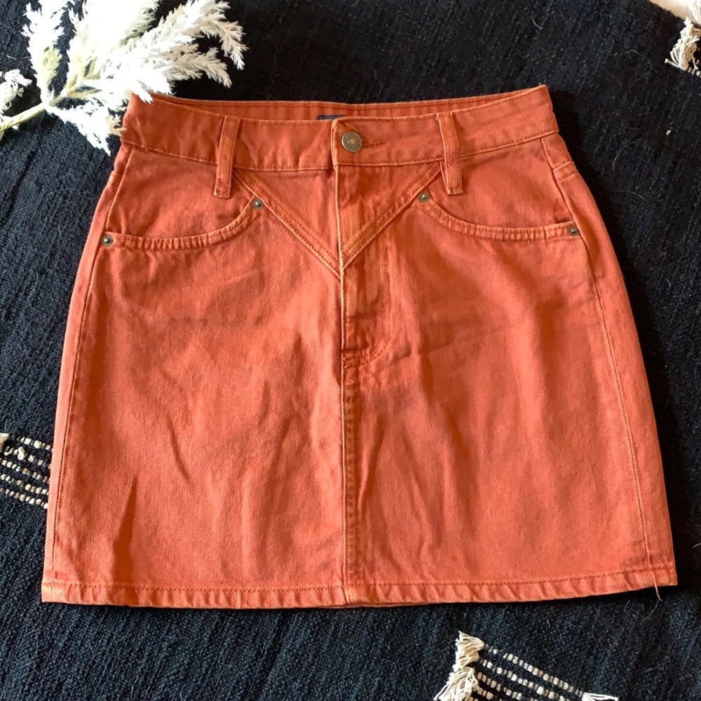 Jean mini skirt